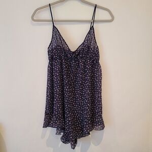 Only Hearts Sheer Floral Romper